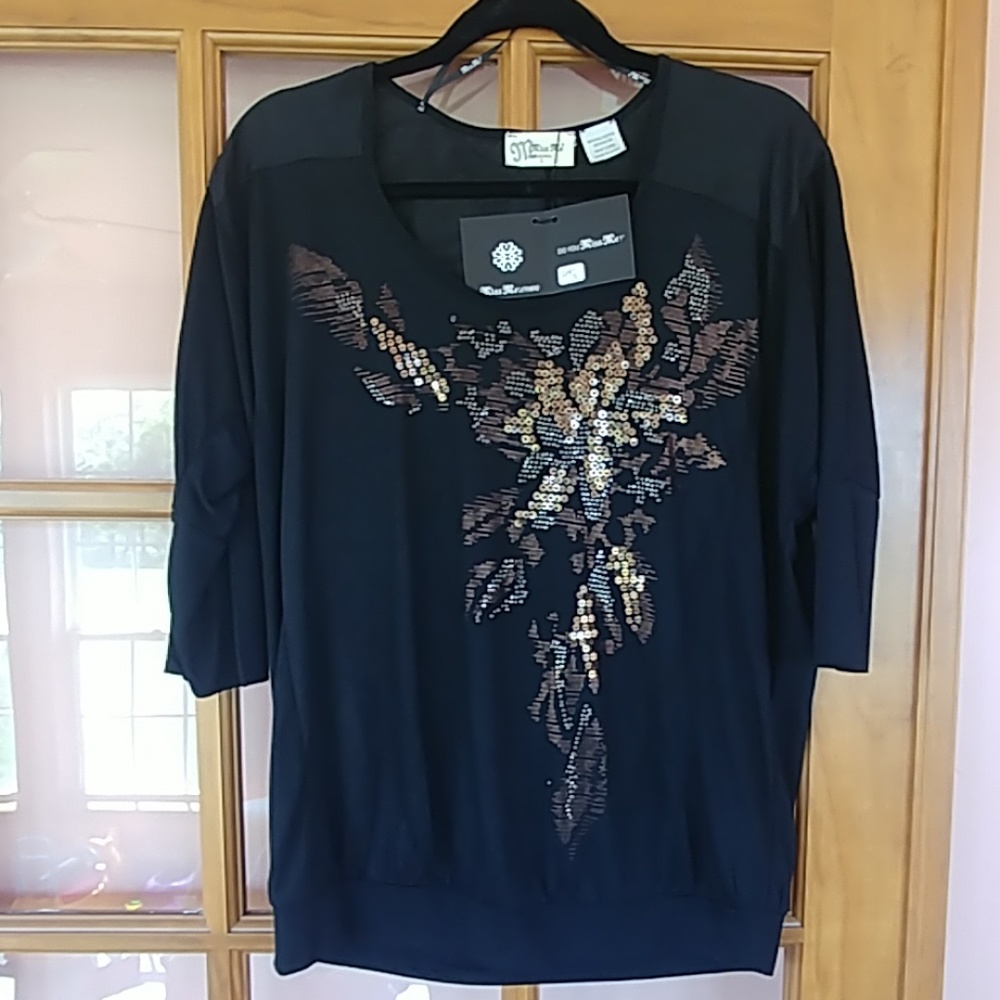 NWT...Miss Me 3/4 sleeve top